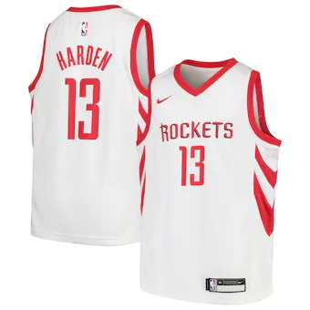 james harden houston rockets nike youth swingman jersey whi-328